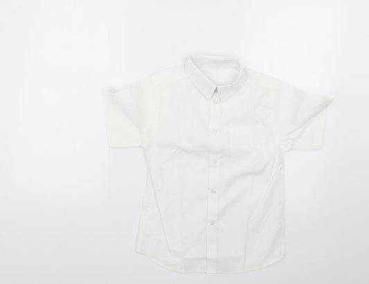 TU Boys White   Basic Button-Up Size 8 Years