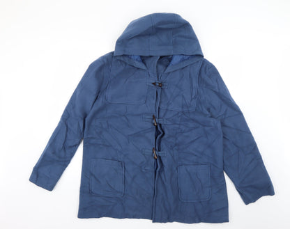 Womens UK Size XL anne de lancay Blue Overcoat