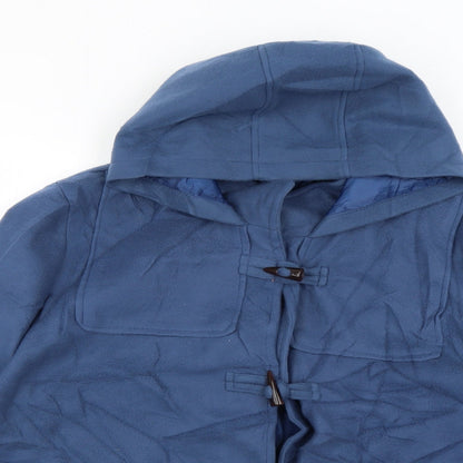 Womens UK Size XL anne de lancay Blue Overcoat