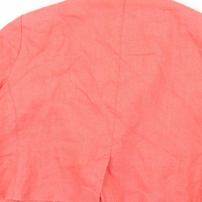 Evans Womens Orange   Overcoat Coat Size 22