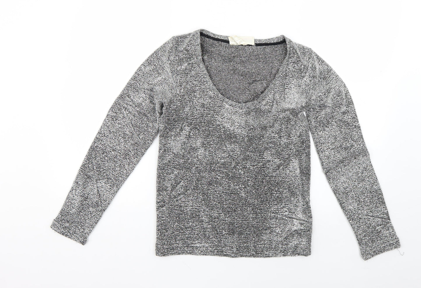 Womens UK Size 8 Emreco Silver Pullover Jumper