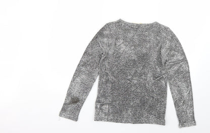 Womens UK Size 8 Emreco Silver Pullover Jumper