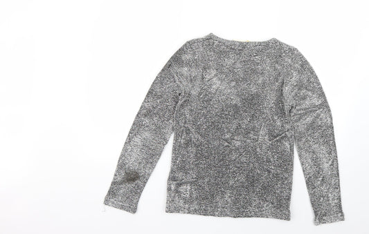 Womens UK Size 8 Emreco Silver Pullover Jumper