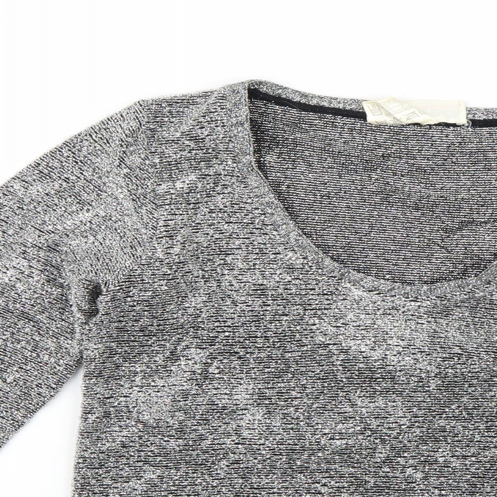 Womens UK Size 8 Emreco Silver Pullover Jumper