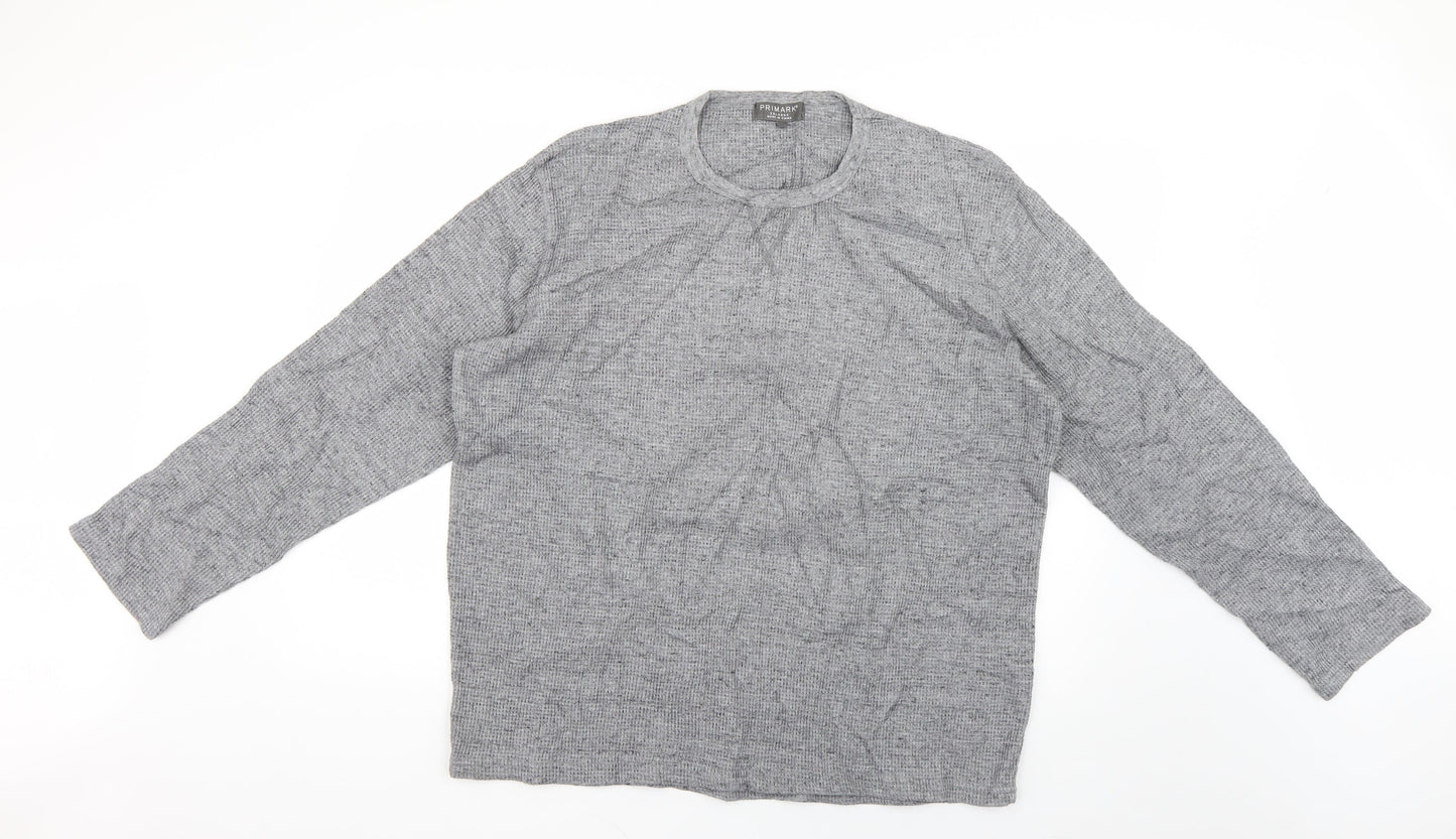 Primark Mens Grey   Pullover Jumper Size 2XL