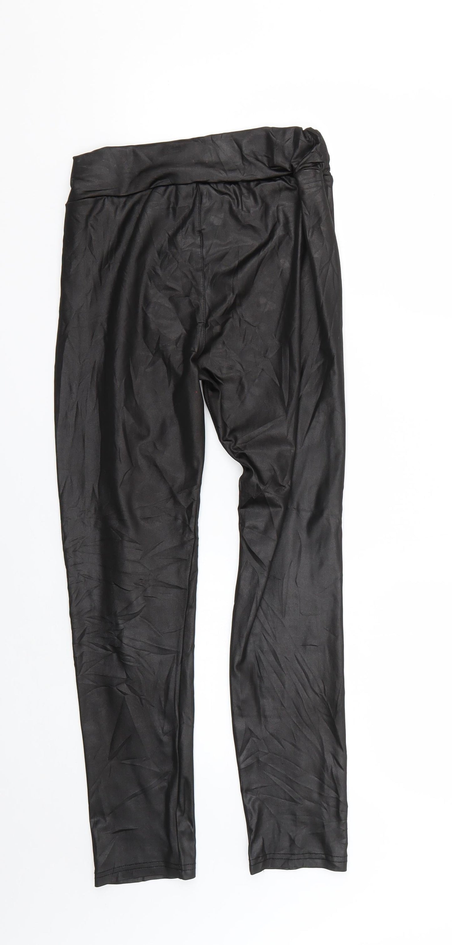 Womens UK Size M Preworn Regular Fit Jegging Black Trousers