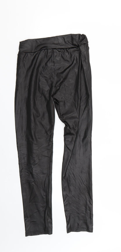 Womens UK Size M Preworn Regular Fit Jegging Black Trousers