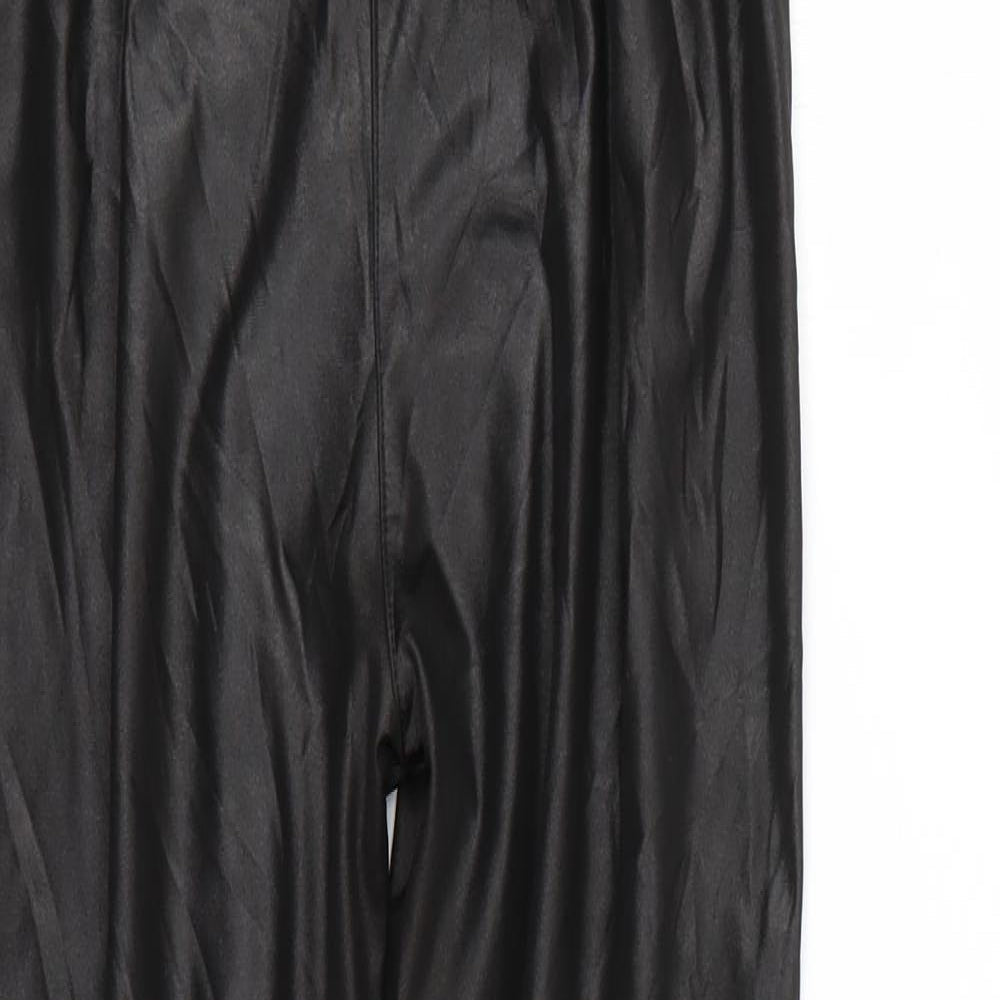 Womens UK Size M Preworn Regular Fit Jegging Black Trousers