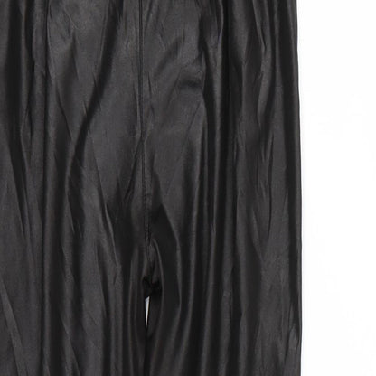 Womens UK Size M Preworn Regular Fit Jegging Black Trousers