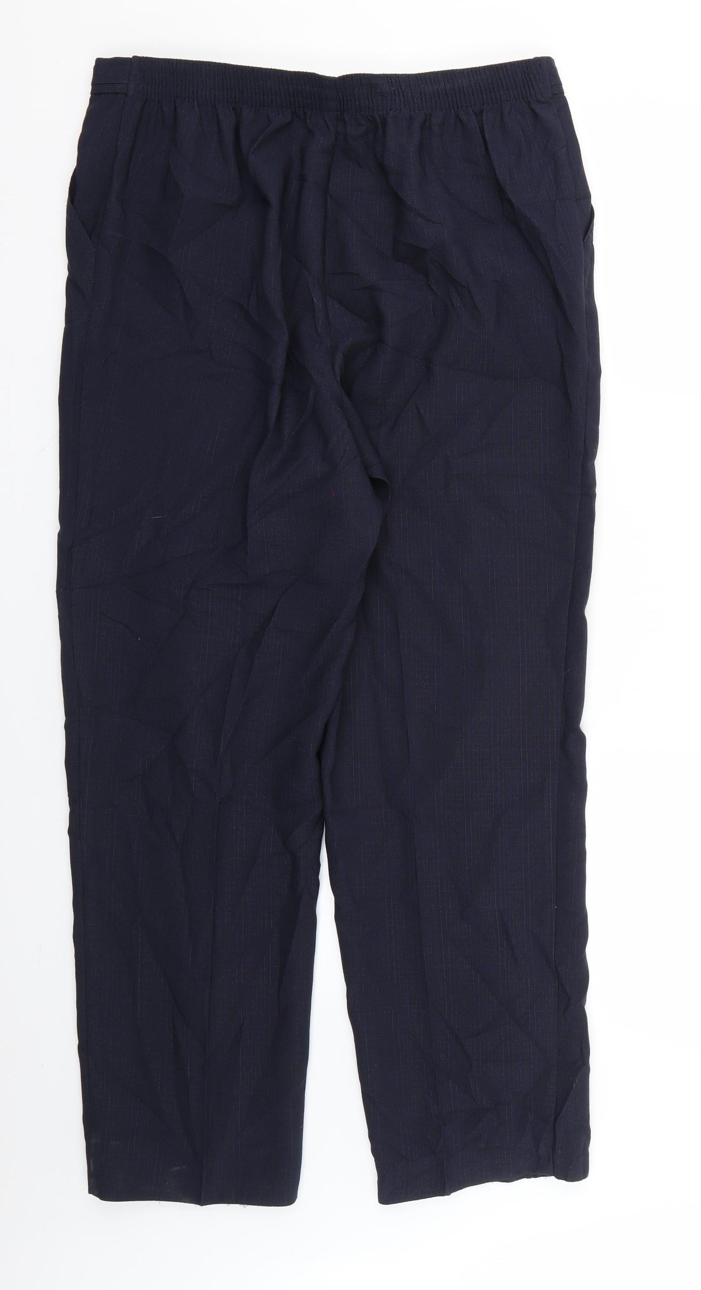 Womens UK Size 14 Marks and Spencer Regular Fit  Blue Trousers
