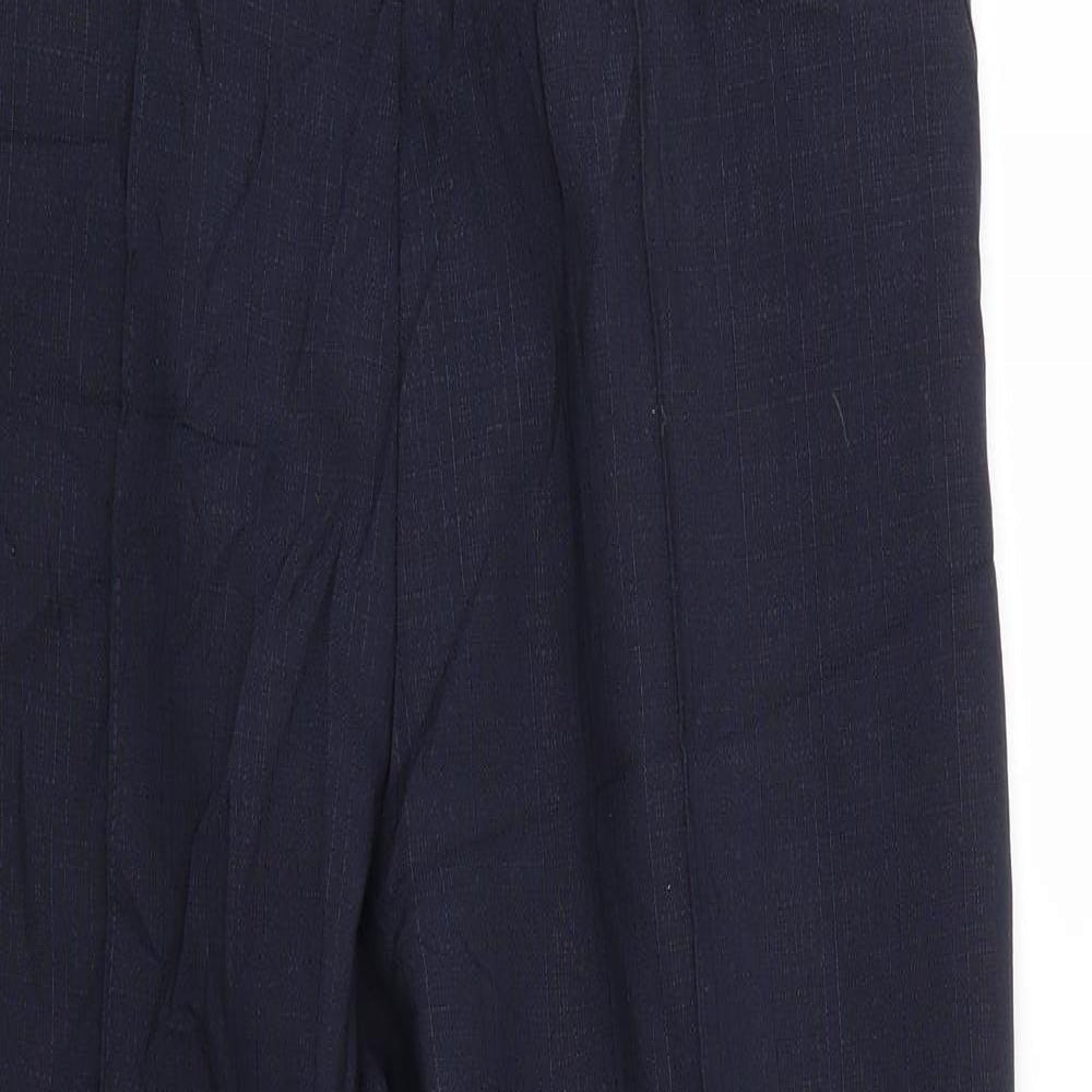 Womens UK Size 14 Marks and Spencer Regular Fit  Blue Trousers