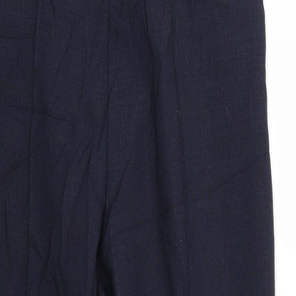 Womens UK Size 14 Marks and Spencer Regular Fit  Blue Trousers