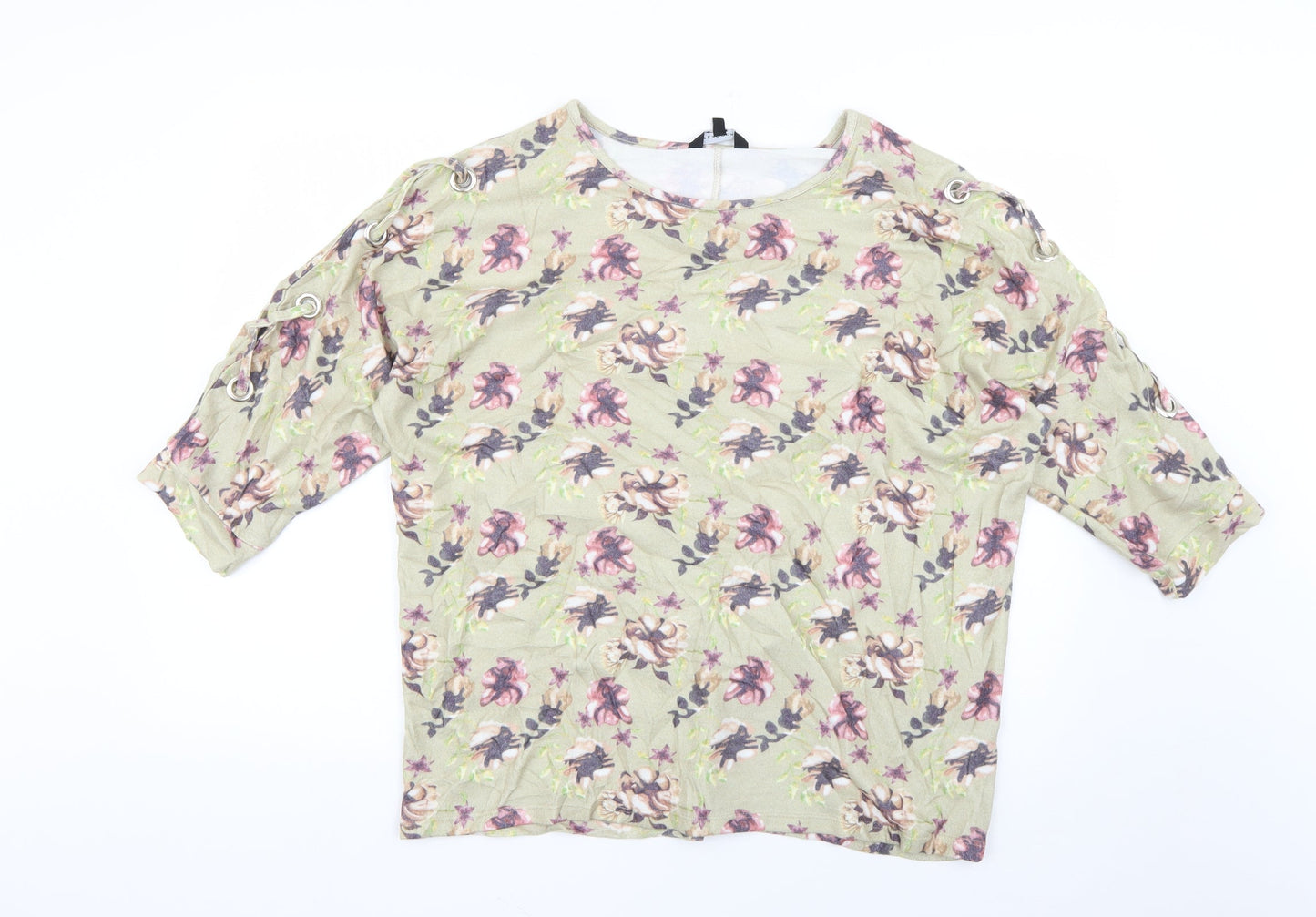 Womens UK Size 16 Peacocks Multicoloured Pullover Jumper