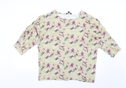 Womens UK Size 16 Peacocks Multicoloured Pullover Jumper