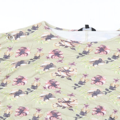 Womens UK Size 16 Peacocks Multicoloured Pullover Jumper
