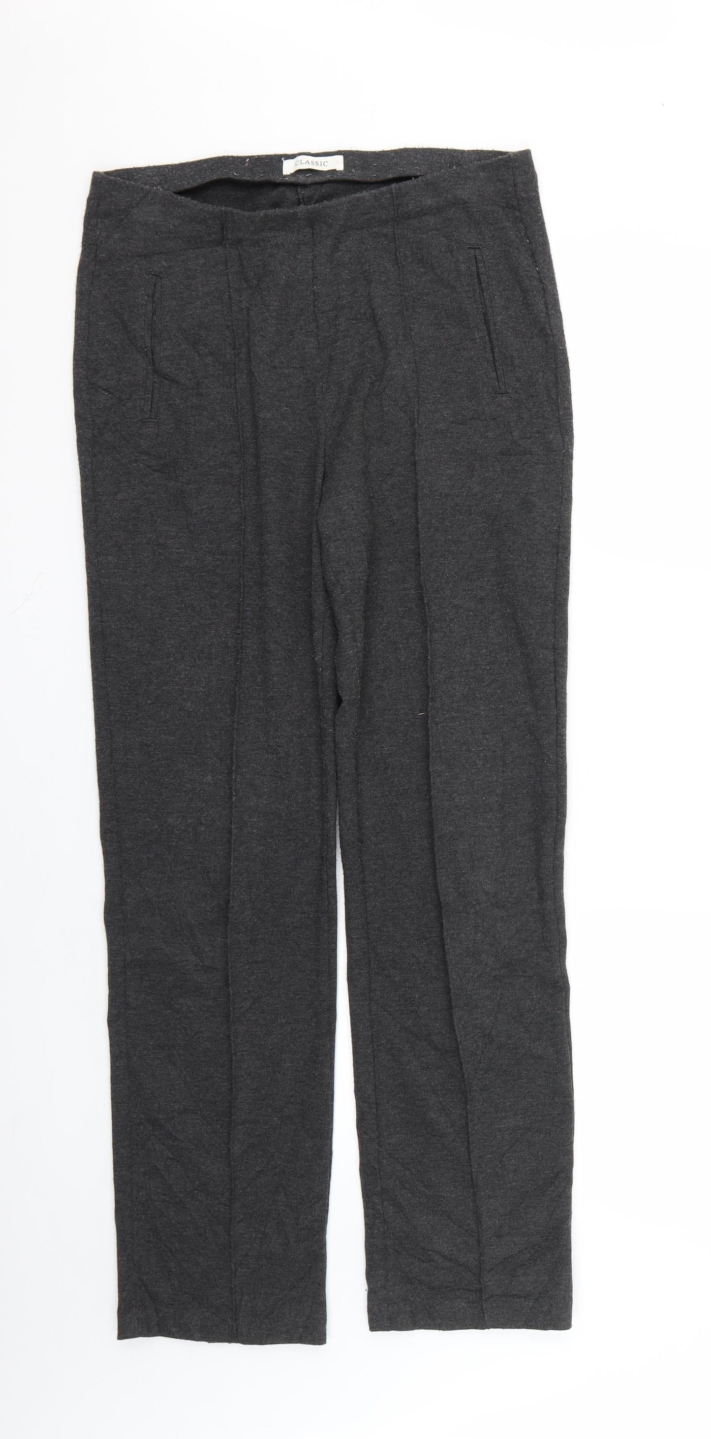 Classics Womens Grey   Trousers  Size 12 L28 in