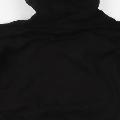 Awdis Boys Black   Pullover Hoodie Size 9-10 Years