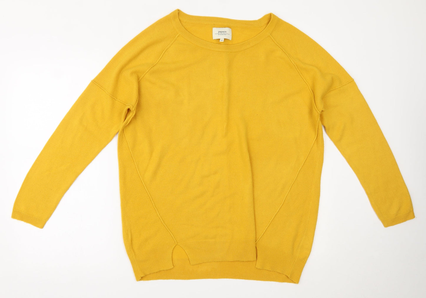 Papaya Womens Yellow   Basic Blouse Size M