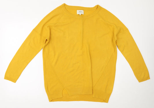 Papaya Womens Yellow   Basic Blouse Size M