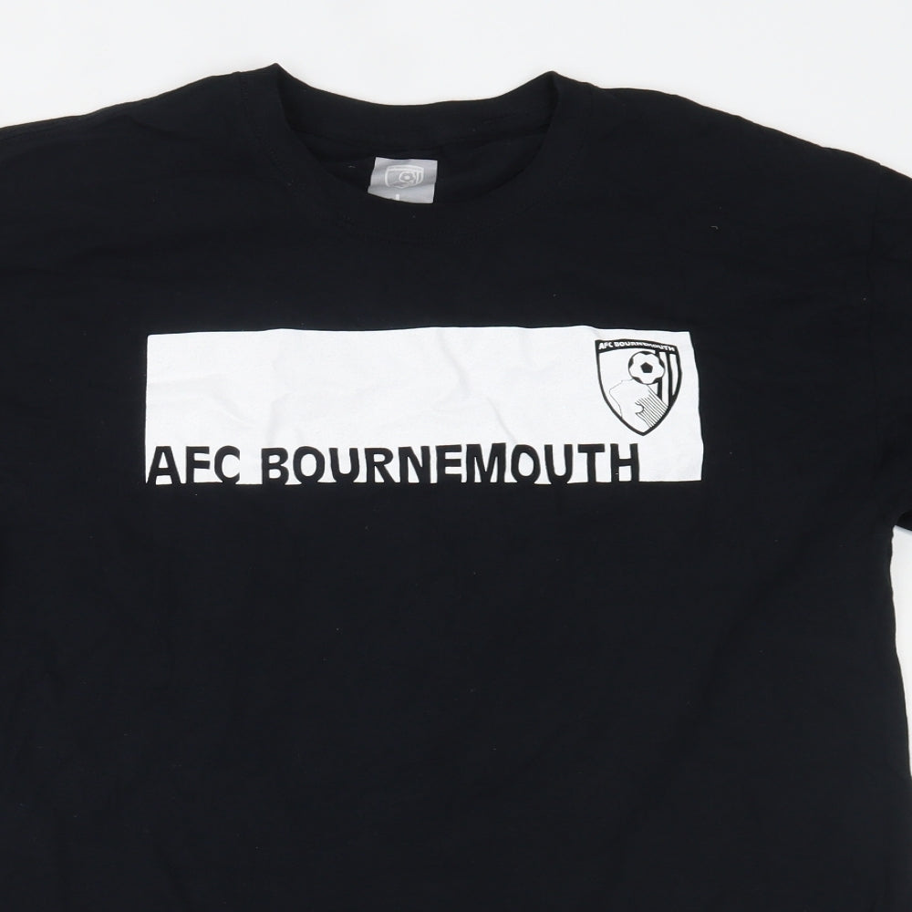 AFC Bournemouth Mens Black    T-Shirt Size L