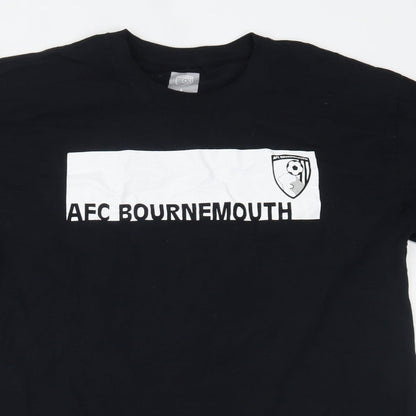 AFC Bournemouth Mens Black    T-Shirt Size L