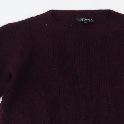 Womens UK Size 12 Topshop Purple Pullover Jumper