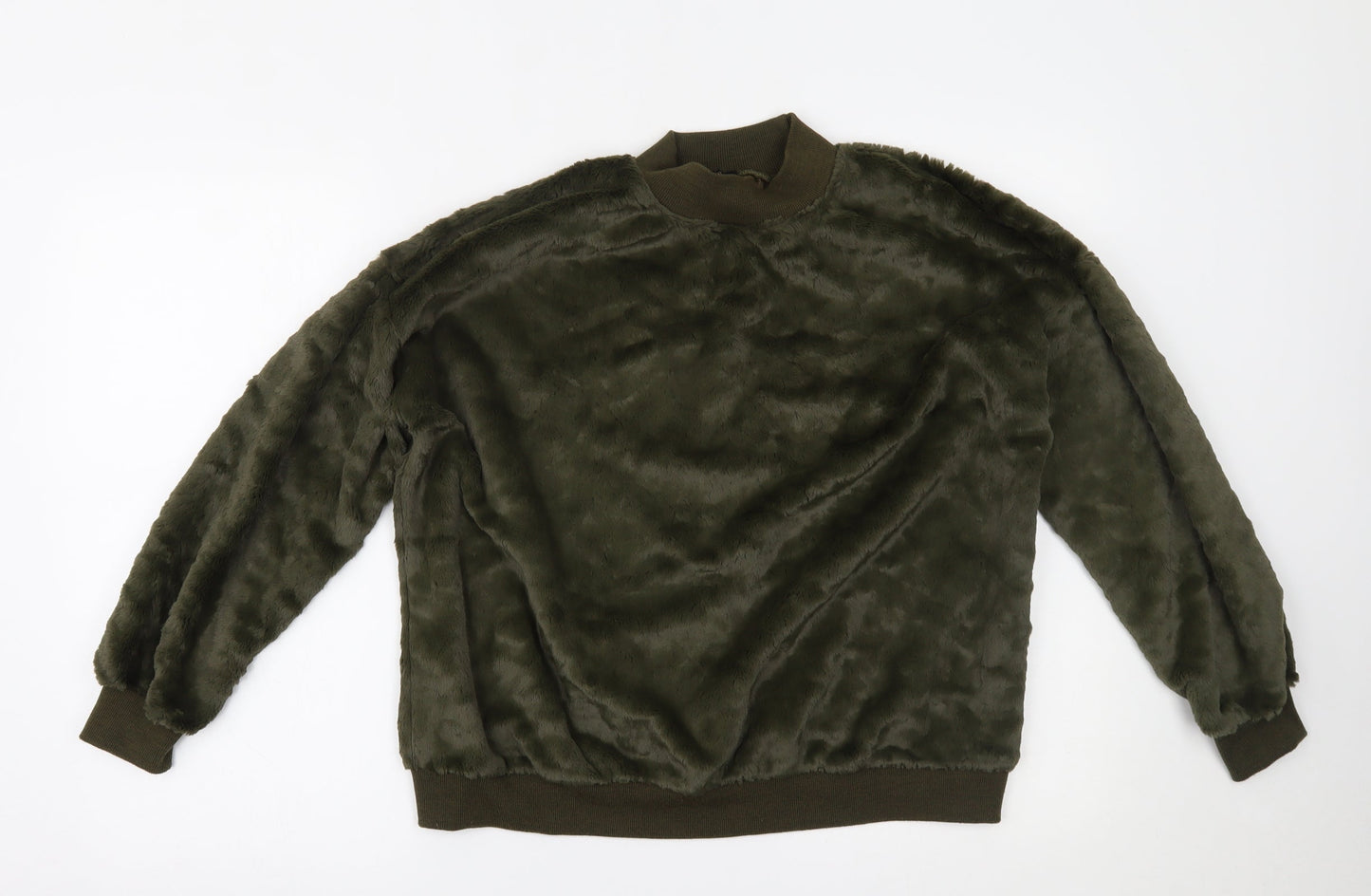 Womens UK Size M QED London Green Pullover Jumper