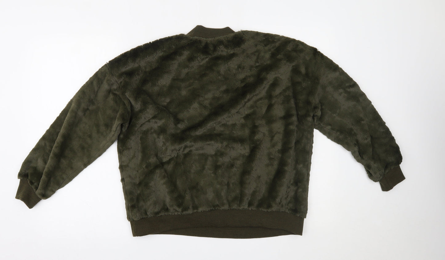Womens UK Size M QED London Green Pullover Jumper