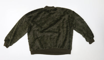 Womens UK Size M QED London Green Pullover Jumper