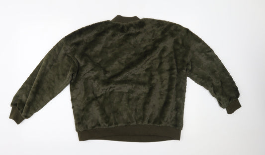 Womens UK Size M QED London Green Pullover Jumper