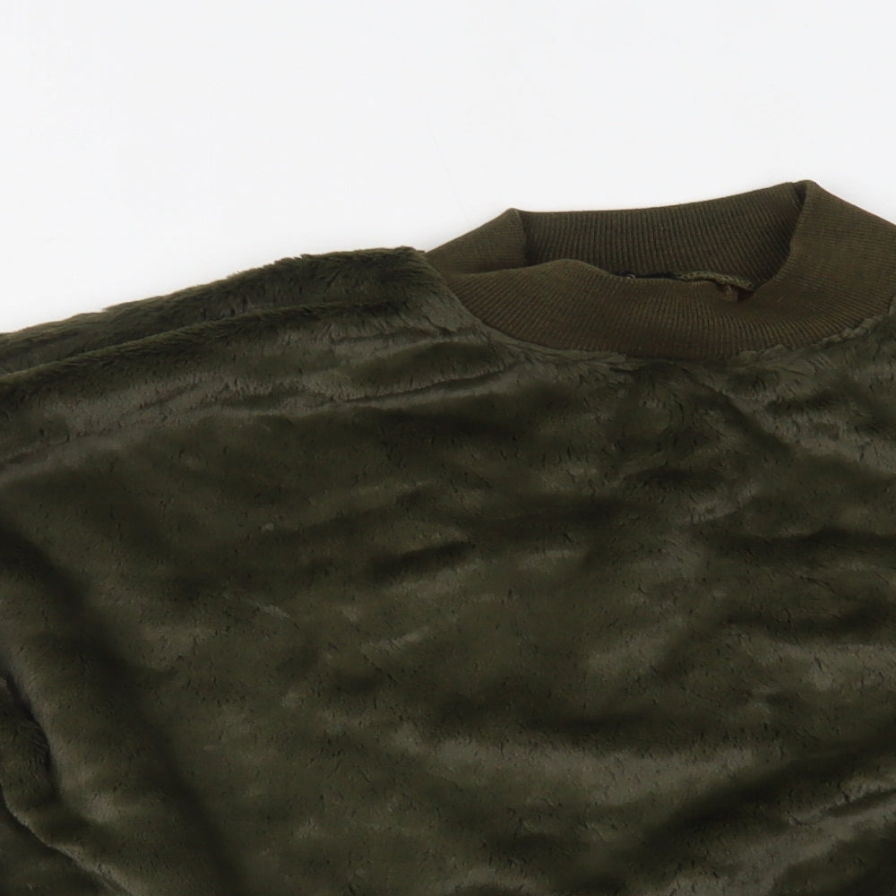 Womens UK Size M QED London Green Pullover Jumper