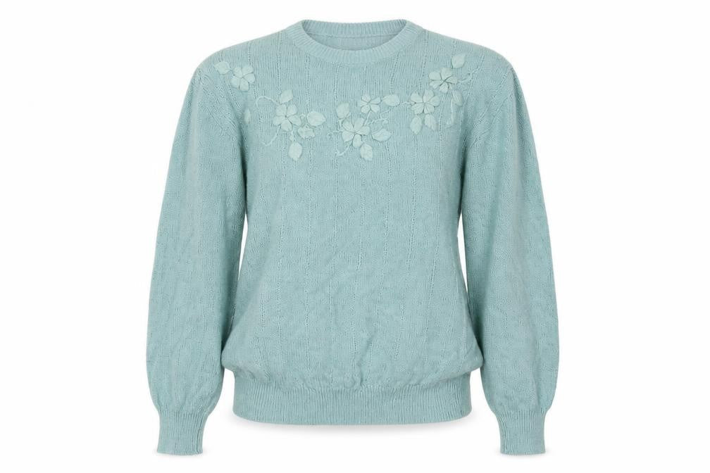 Womens UK Size M COMPLIMENTS Green Pullover Jumper