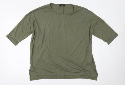 Womens UK Size M New Look Green Basic Blouse