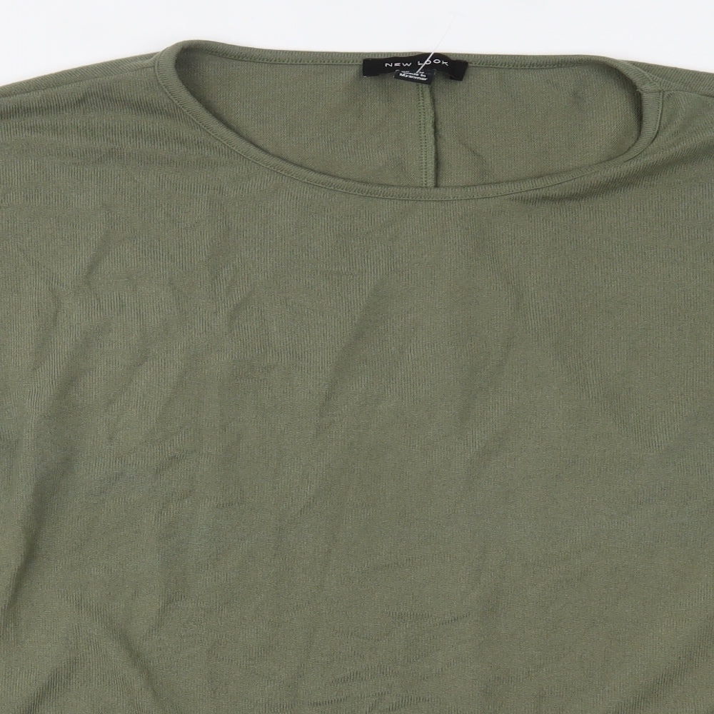 Womens UK Size M New Look Green Basic Blouse