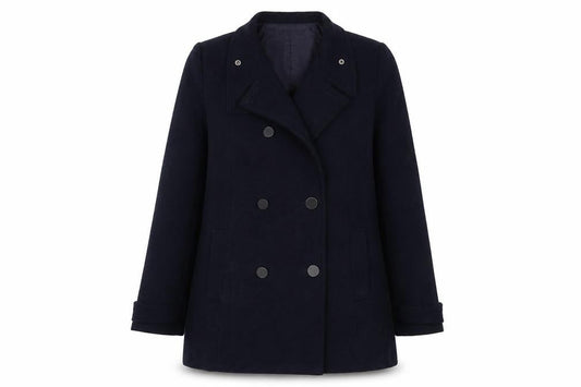 MNG Womens Blue   Overcoat Coat Size M