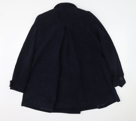 MNG Womens Blue   Overcoat Coat Size M