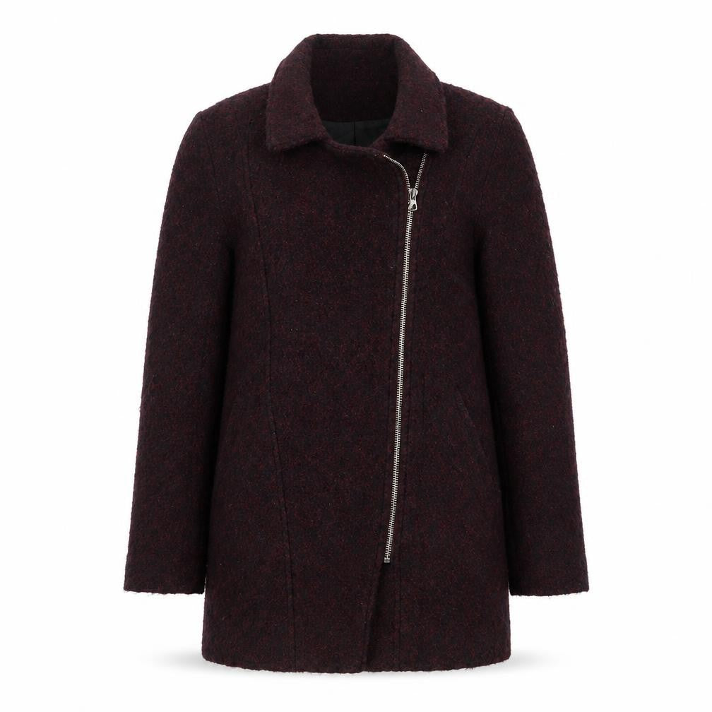 Womens UK Size 4 H&M Purple Overcoat
