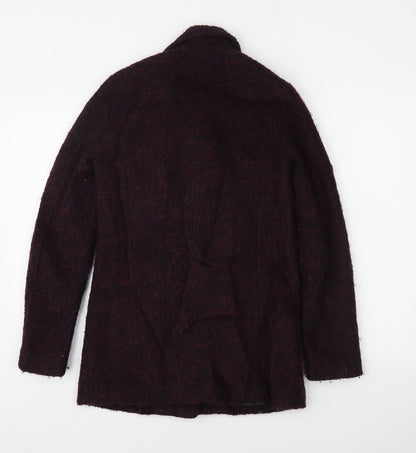 Womens UK Size 4 H&M Purple Overcoat