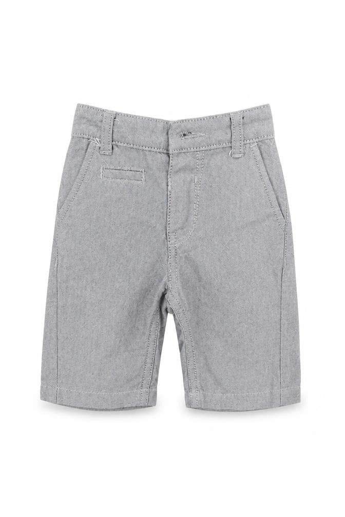 Front view of George boys’ grey cropped trousers, size 12-18, months