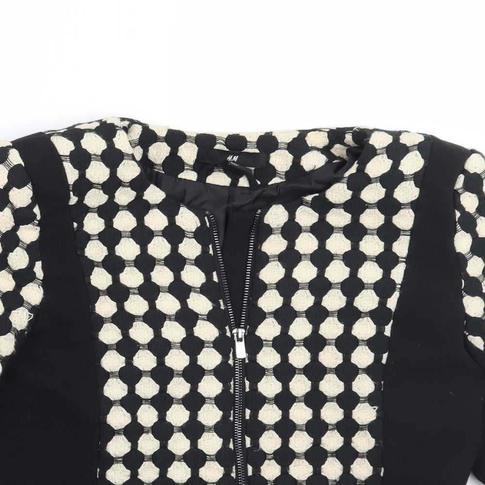 Womens UK Size 6 H&M Black Jacket