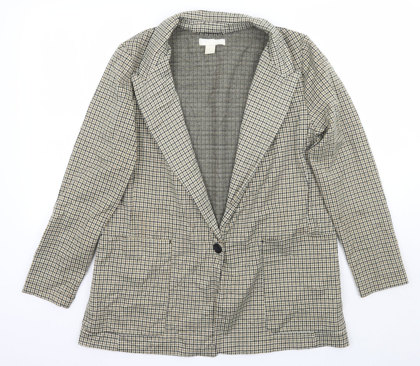 Womens UK Size 12 H&M Regular Beige Suit Jacket