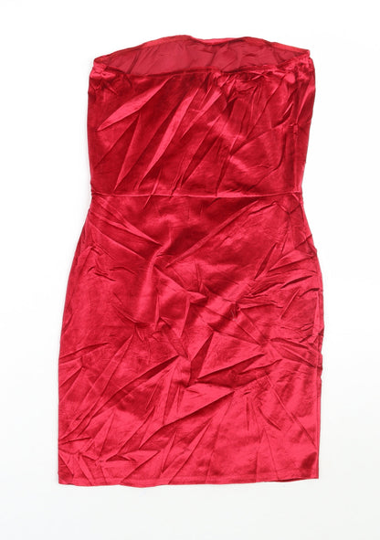 PRETTYLITTLETHING Womens Red   A-Line  Size 12