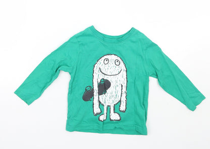 Nutmeg Boys Green   Basic T-Shirt Size 2 Years