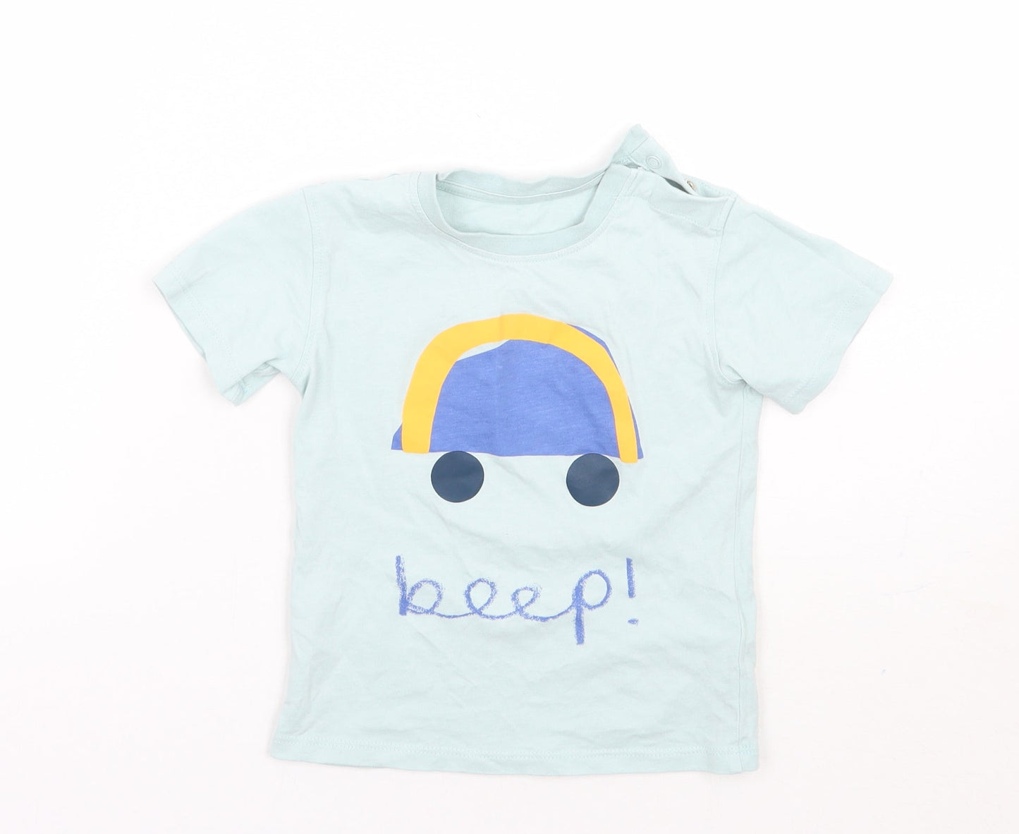 Marks and Spencer Girls Green   Basic T-Shirt Size 3-4 Years
