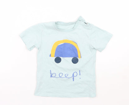 Marks and Spencer Girls Green   Basic T-Shirt Size 3-4 Years