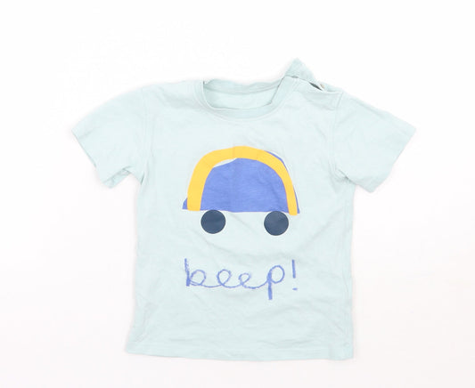 Marks and Spencer Girls Green   Basic T-Shirt Size 3-4 Years