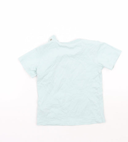 Marks and Spencer Girls Green   Basic T-Shirt Size 3-4 Years