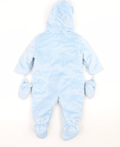 Preworn Baby Blue   Babygrow One-Piece Size 18 Months