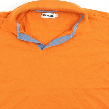 RAM Mens Orange    Polo Size M