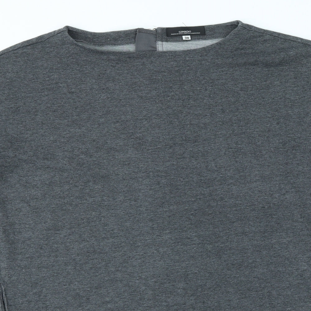 GINKOO Womens Grey   Jumper Dress  Size 10